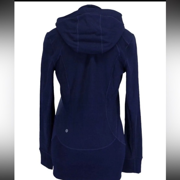Lululemon navy blue hooded Long Jacket - Picture 8 of 16